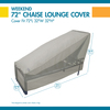 Classic Accessories Weekend 72 In Outdoor Chaise Cover w/ Duck Dome, Moon Rock WCE743432